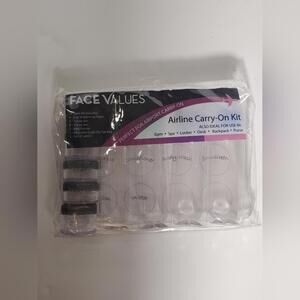 New 12 Piece Travel Face Values Airline Carry-on Kit